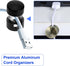 SmallCat 3 Sets Charger Holders for Cords, Adjustable Cable Anchor Holders, Adhesive Metal Cord Clips, Cable Management