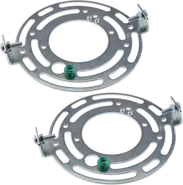 LUORNG 115mm (4.53 inch) Universal Light Fixture Mounting Bracket Kit, 2 Sets Round