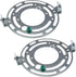 LUORNG 115mm (4.53 inch) Universal Light Fixture Mounting Bracket Kit, 2 Sets Round