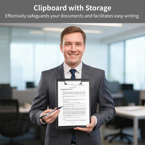 8 9.4 13.4 Pcs Clipboards with Storage - x Plastic Nursing Clip Boards, Sturdy File Storage Compartments with Pen