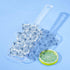 Ice Scoop Candy Buffet Containers, Hmxpls Clear Plastic Scoopers for Popcorn Cookie Candy Buckets (6 Pack)