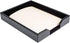 Dacasso Bonded Leather Desktop Tray Luxury Letter Holder & Paper Organizer for Desk, 13.5in x 10.5in x 2.13in, Black