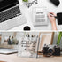 Frosted Acrylic White Board 8x6 Inches, Frameless Desktop Tablet Dry Erase Board with Flexible Magnetic Stand and
