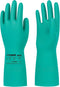 LANON 3 Pairs Nitrile Chemical Resistant Gloves, Reusable Heavy-Duty Rubber Gloves for Acid and Oil Protection
