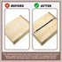 6 Set Drawer Repair Kit with Support Brackets and Screws for Reinforcing Broken Sagging Wood Drawers