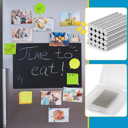 Small Magnets, 1000 Pack Refrigerator Magnets, 3x2mm Rare Earth Neodymium Magnets for Crafts, Whiteboard, Kitchen