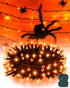 Kelumi Halloween String Lights Battery Operated, Orange Fariy Lights with Timer Waterproof 9.8ft