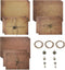 SAVITA 30 Pcs Antique Envelopes and Paper Set, 6.4x4.5inch with 6pcs Hemp Ropes and Decorative Charms for Writing