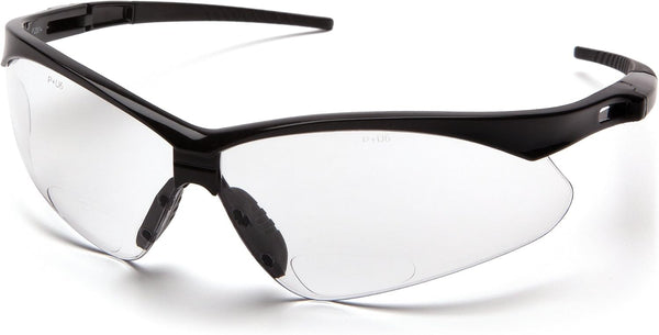 Pyramex Safety PMXTREME Readers Bifocal Safety Glasses - Clear +2.5 Bifocal Lens with Cord