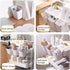 AYVANBER 6 Pack Hanging Cup Holder for Rolling cart Accessories Hooks Little Hanging Buckets Hanging Storage Bins Craft