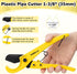 THINKWORK Plastic Pipe Cutter, 0-35mm for PEX, PVC, PPR Hoses, Sharp Copper Pipe Cutter for Tubes