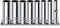 1/4 Inch Drive Socket Set - 8 Piece Metric Deep Socket Set (6mm to 13mm) with Sturdy Holder - Cr-V Steel