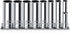 1/4 Inch Drive Socket Set - 8 Piece Metric Deep Socket Set (6mm to 13mm) with Sturdy Holder - Cr-V Steel
