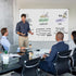 XBoard Large Magnetic Dry Erase Whiteboard 48 x 36 Inch, Foldable Presentation Board with Marker Tray
