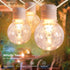 34ft with100 Bulbs Afirst White Outdoor String Lights LED Waterproof Patio Lights for Garden Backyard Holiday