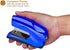 Bostitch Office Heavy Duty Stapler, Metallic Blue, 40 Sheet Capacity, No Jam, Half Strip, Fits in Palm for Classroom