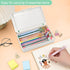 Pencil Box for Office Supplies Storage Organizer Box, Double Layer Large Capacity Pencil Boxes, Plastic Crayon Box with