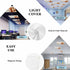 Home L6 2 Pack 4x2 Fluorescent Light Cover for Classroom Ceiling, Squirrel Magnetic Light Cover Filters, Pine Cones
