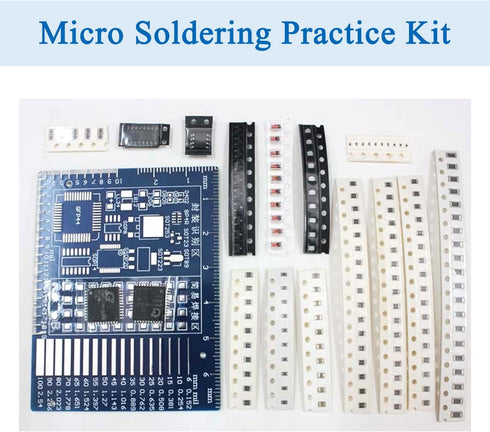 Ovenot SMD/SMT Components Soldering Practice Board Electronic Project Kits DIY Soldering Kit Skill Training Board Led
