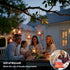 4 Pack Outdoor Solar Hanging Lantern Lights, Rustic Ball Birdcage Hanging Candle Holder with Solar Tea Lights