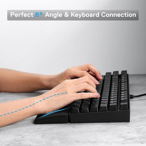 P036 80% 87 14.13 2.87 0.78 inch (20mm) Redragon Meteor M Computer Keyboard Wrist Rest Pad, Ergonomic Soft Memory Foam