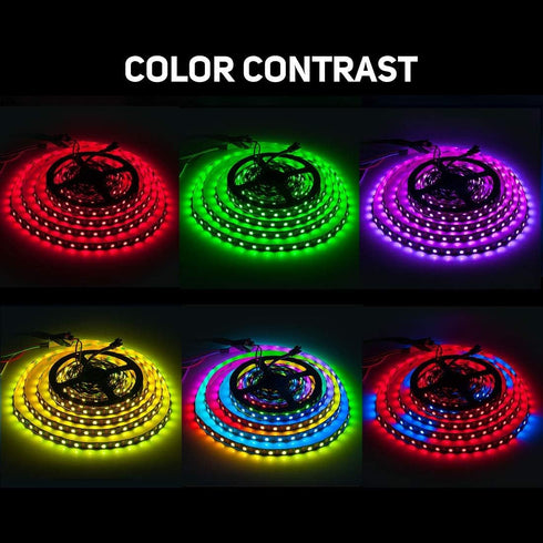 WS2812B 3.3FT/1M 60LEDs/m Programmable 5050SMD IP30 DC5V SEZO LED Strip Light Individually Addressable Digital RGB