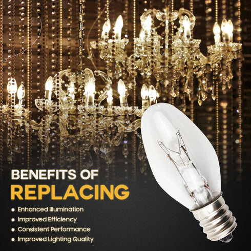 Seentech Ultra Durable 22002263 10W 120V Light Bulb Pack of 2 Replacement for Whirlpool Kenmore KitchenAid