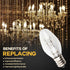 Seentech Ultra Durable 22002263 10W 120V Light Bulb Pack of 2 Replacement for Whirlpool Kenmore KitchenAid