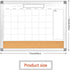 Upgraded Monthly Calendar Dry Erase White Board & Cork Bulletin Board, 13" x 17" Aluminum Frame, Organizing Space