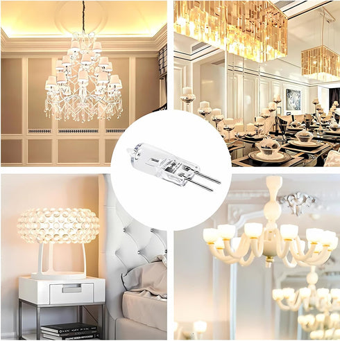 G4 Bulb 6V/12V/110V/220V 5W-30W, 2700K-6000K Dimmable (10ps) 110V 5W Halogen Adjustable Warm White Light, Halogen
