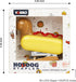 Mini Stapler for Kids, Novelty Hotdog Desktop Stapler with 1000PCS Staples, 12 Sheets Capacity