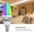 MUNEFE Bulbs Dimmable Bulbs Bulbs Fixtures(E14) Led Color Chanin Liht with Remote Control, Liht Decorative, Clear