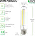 Sunco Lighting 6 Pack 5W=40W Dusk to Dawn Outdoor T10 Light Bulbs, 2700K Soft White, E26 Base, 450 Lumens