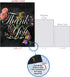 The Best Card Company Beautiful Thank You Card (8.5 x 11 Inch) - Floral Gratitude Stationery Notecard with Envelope