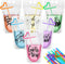 Seematn 24 Sets Girls Trip Drink Pouch Bags with Straws, Girls Weekend