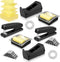 Queekay Office Stapler Set - 16 Pieces Desk Accessory Kit - Includes Staplers and Tape Dispensers
