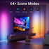 Room(White,1pack) TJOY Smart Floor Lamp for Atmosphere Decoration, RGB Corner Lamp with Music Sync, Crystal Joint