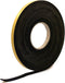 Neoprene Rubber Black Self-Adhesive Sponge Strip, 12mm Wide x 3mm Thick x 10m Long