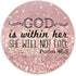 Psalm 46:5 God is Within Her, She Will not Fall - Bible Verse Purple Sparkles Glitter Pattern Mouse Pad, Non-Slip Rubber