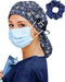Satin Lined Scrub Cap for Women Extra Large Long Hair Surgical Nurse