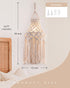 Boho Plug in Pendant Light Macrame Lamp Shade, Hanging Lamp with Plug in Cord,On/Off Switch,Bohemian Hanging Light