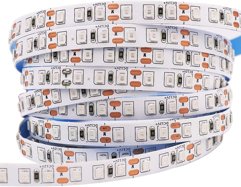 12V 6000K 5M/16.4ft 600LEDs SMD2835 IP20 LED Strip Light Cool White Flexible High Brightness No-Waterproof LED Tape