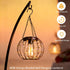 TWINKVILLA Bulb, Pergola-2Pack Hanging Solar Lanterns, Solar Lights Outdoor Waterpoof, Solar Chandelier with Warm White