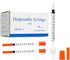 1ml Syringe with Needle, 31G 5/16 Inch, Individually Wrapped, Pack of 100