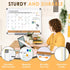 MAKELLO Dry Erase Calendar for Wall, Whiteboard Calendar with Cork Board for Office, Home, School, Family, Kitchen,