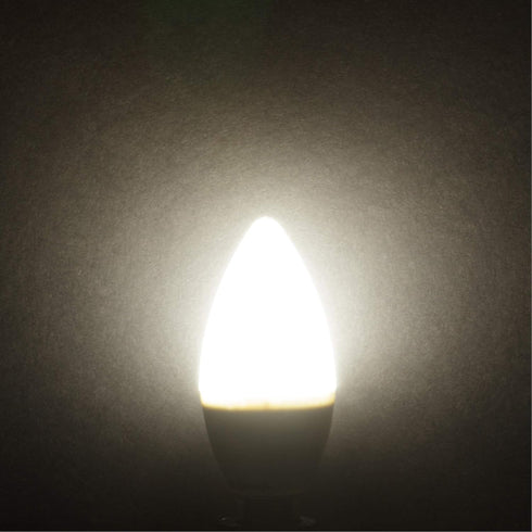 Simba Lighting LED Candelabra Light Bulbs B11 (C37), E12 Base, 6-Pack, Decorative 7W 60W Replacement, 5000K
