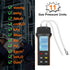 BTMETER Manometer HVAC Gas Pressure Tester 189A, Dual-Port Air Pressure Meter Gauge with Hose Kit