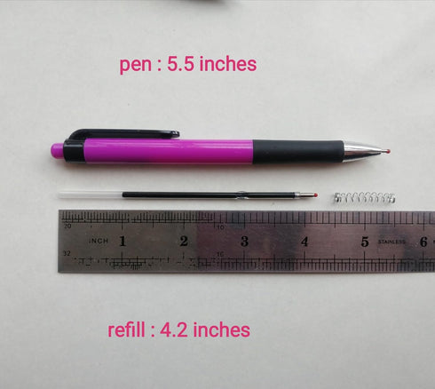 Twokiln Refills,0.7mm 10 20 Set(Blue Ballpoint Pens & Pen Ballpoint Pen Refills, Blue Ink, Pens