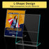 8 Pack 8.5 11 Inch Acrylic Sign Holder, Clear x Slant Back Vertical Sign Holder, Tabletop Plastic Paper Picture Frame