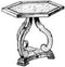 WOODCRAFT Project Paper Plan to Build Spanish End Table - Material Not